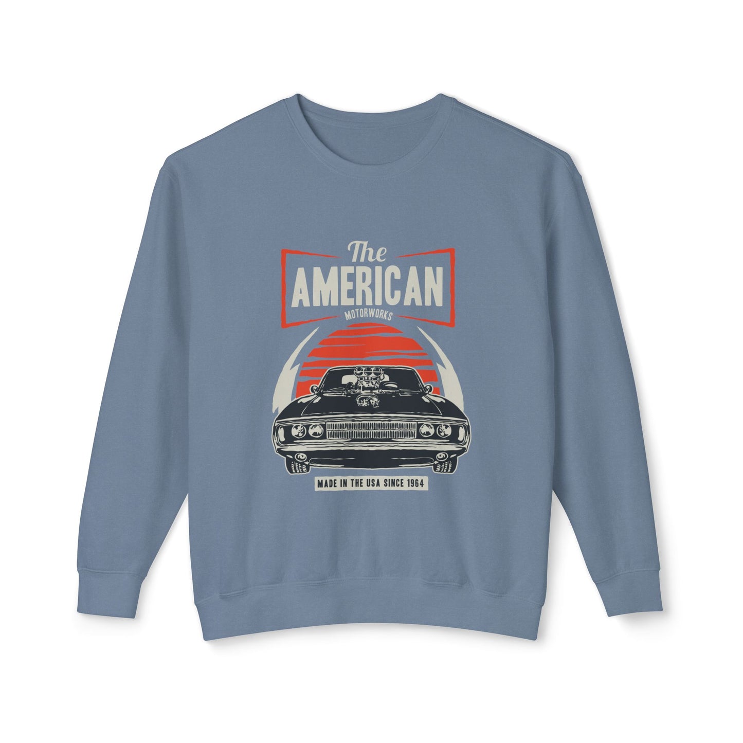 Men's Sweatshirt  "The American Vintage Crewneck" Classic Car Fans