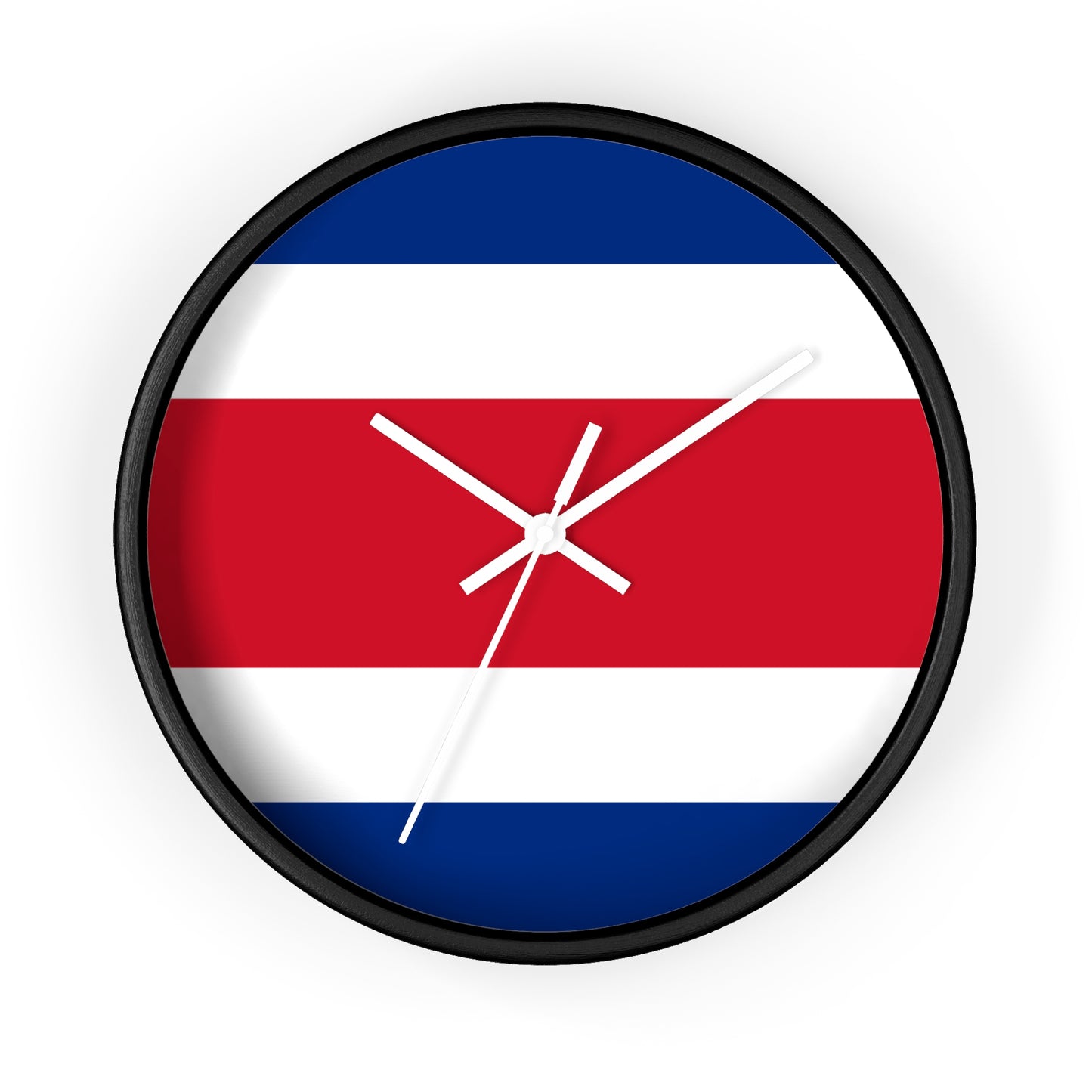 Costa Rica Flag Wall Clock - Stylish Home Decor for Travelers and Sports Fans