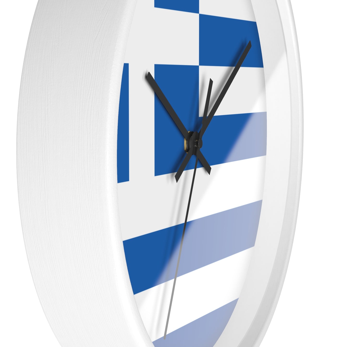 Greece Flag Wall Clock - Blue and White Home Decor