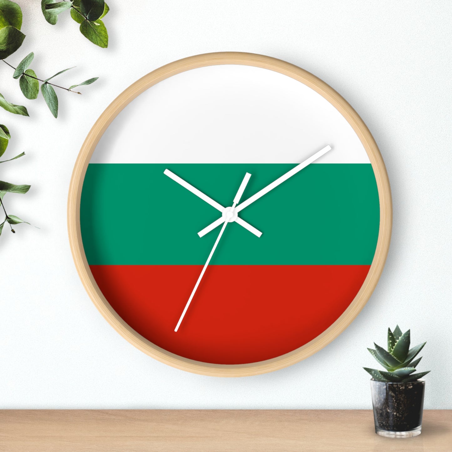 Bulgaria Flag Wall Clock - Stylish Home Decor for Patriotic Displays