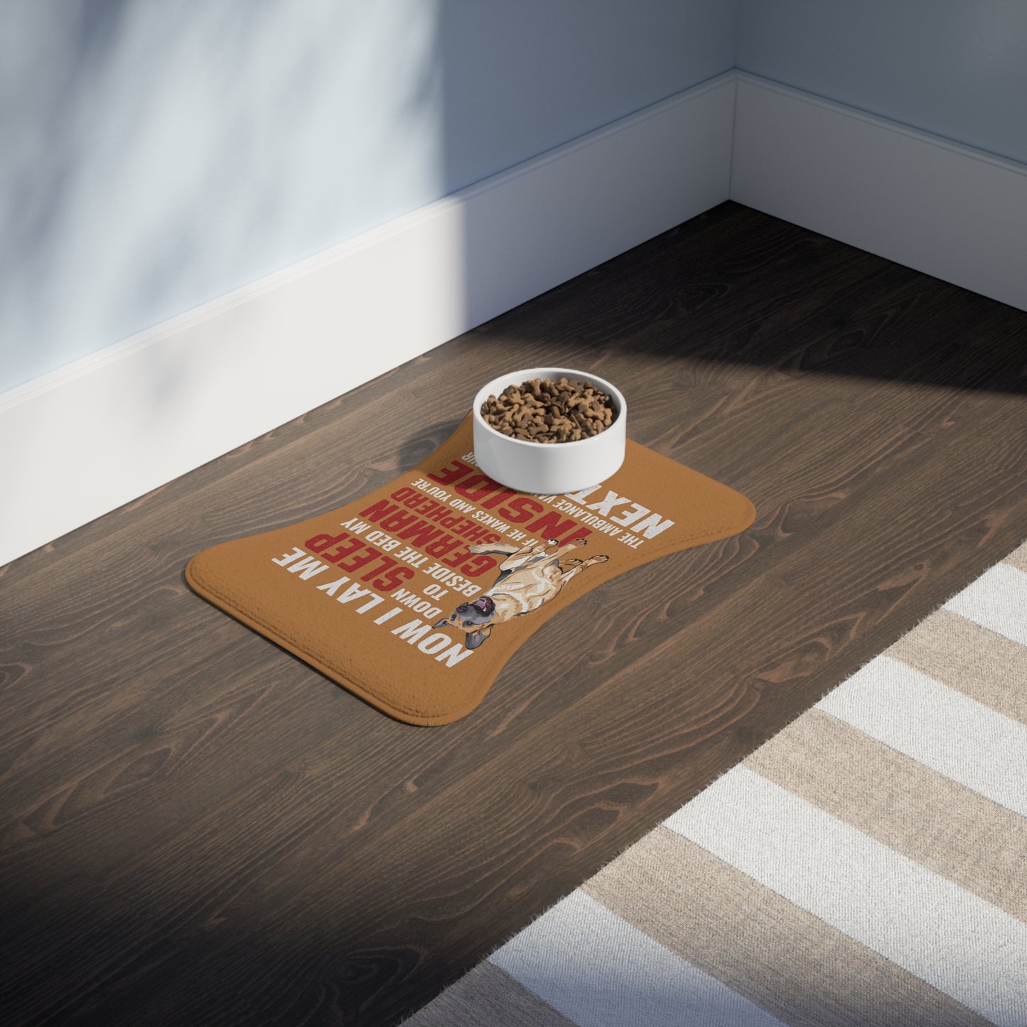 Personalyzed Dog Feeding Mat German Shepherd Pet Mat for Dog Lovers