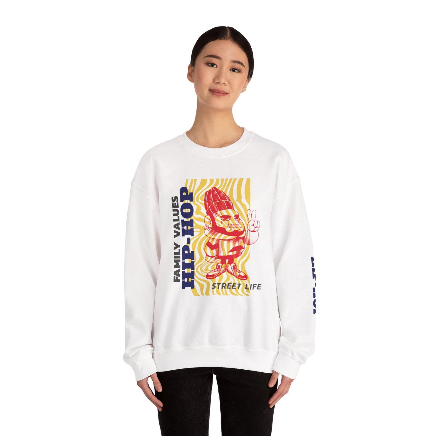 Men's Hip-Hop Crewneck Sweatshirt