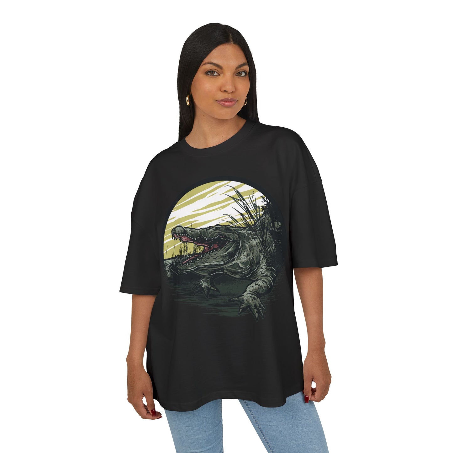 Crocodile Graphic Unisex Box Tee - Unisex Heavy Cotton T-Shirt