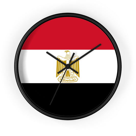 Egyptian Flag Wall Clock - Stylish Home Decor for National Holidays