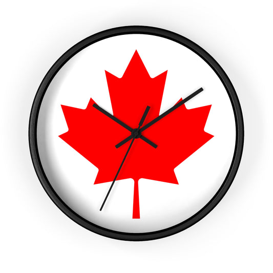 Canadian Maple Leaf Wall Clock - Perfect for Home & Office Decor
