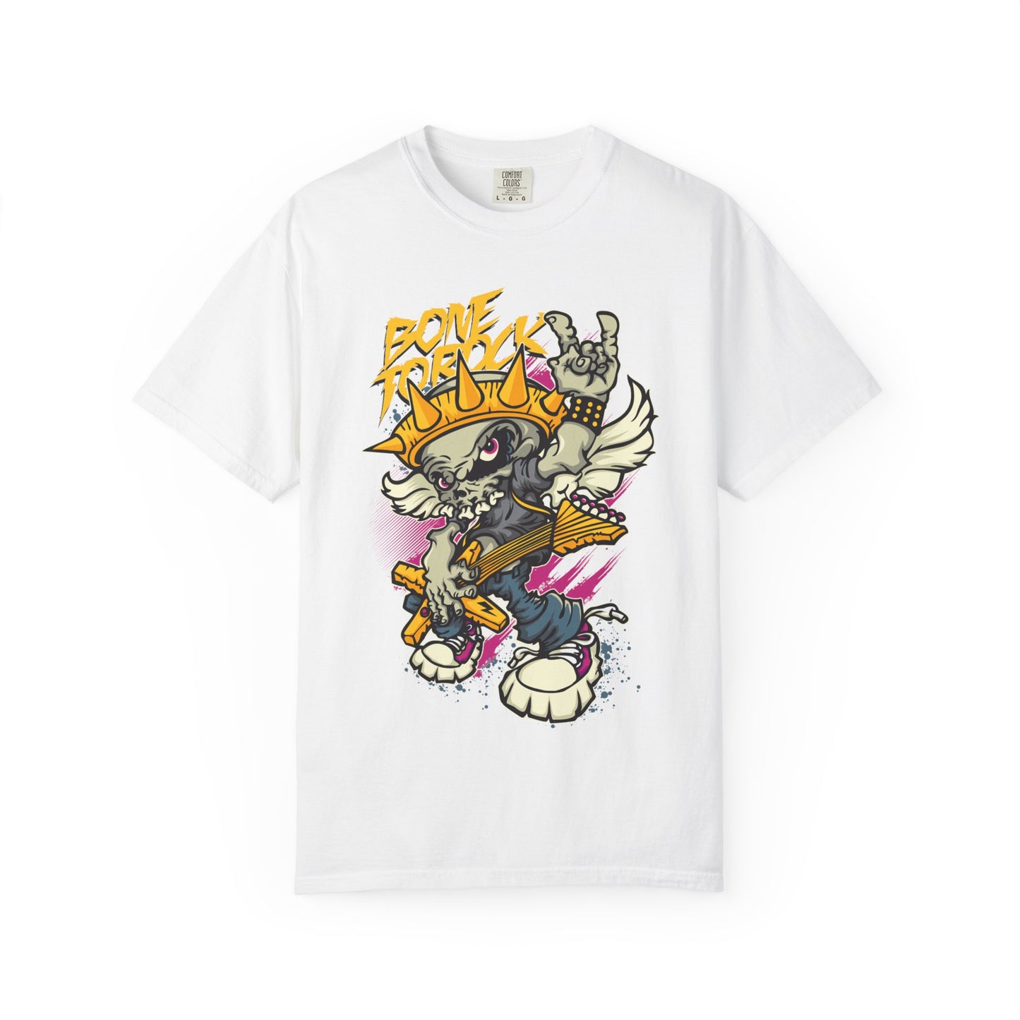 Men's Street Style Graphic T-Shirt "Bone Threat" - Tee for Music Lovers