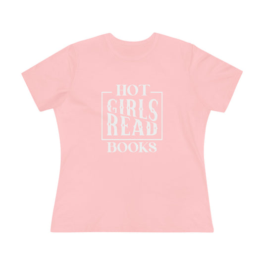 Hot Girls Read Books Women's Cotton Tee - Stylish T-shirt for Book Lovers