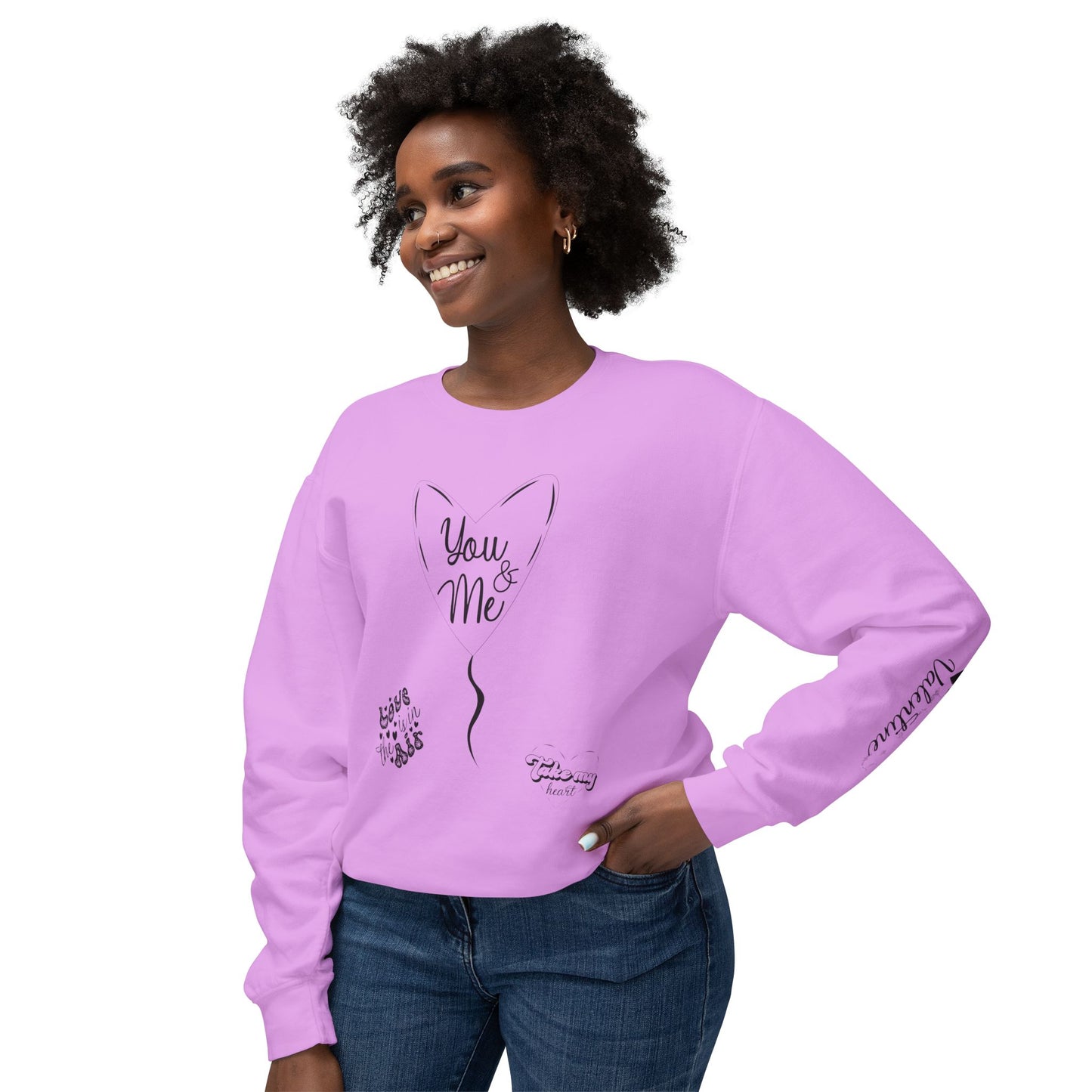 Women Sweatshirt You And Me - Perfect for Valentine's Day Outfit