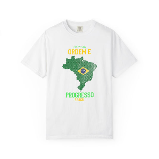 Unisex T-Shirt Brazil Inspired Progress Graphic