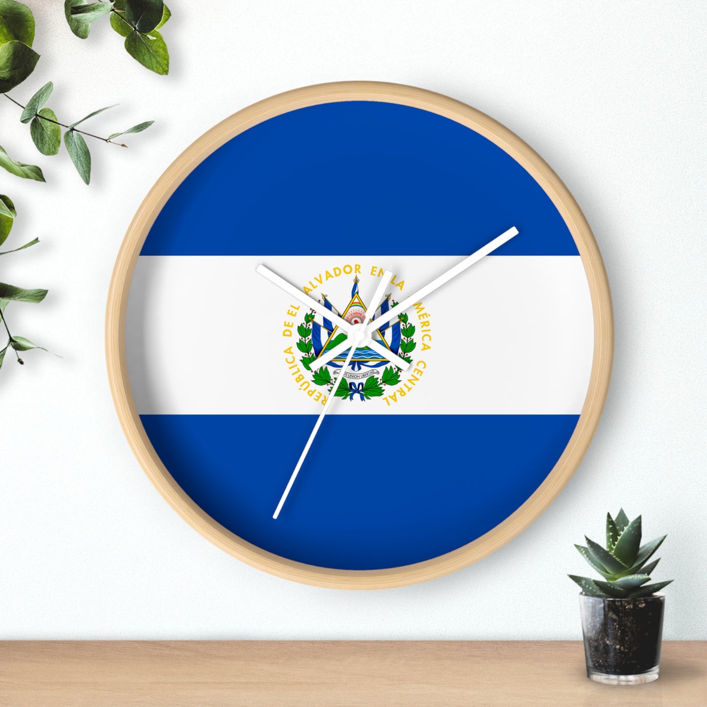 El Salvador Flag Wall Clock - Stylish Home Decor for Patriotism