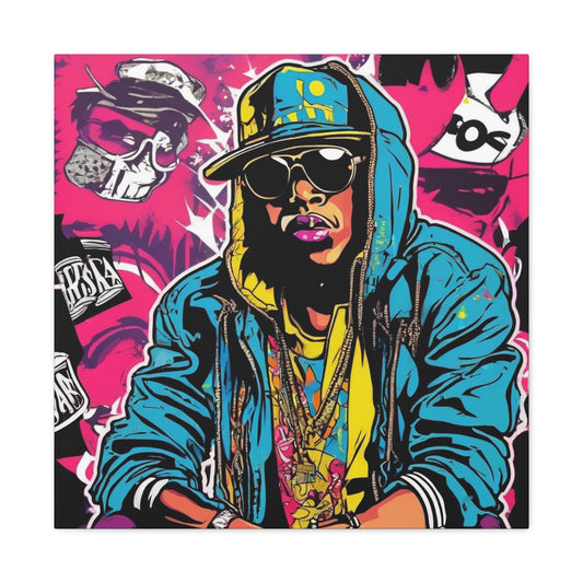 Urban Art Canvas Print: Vibrant Hip-Hop Street Style