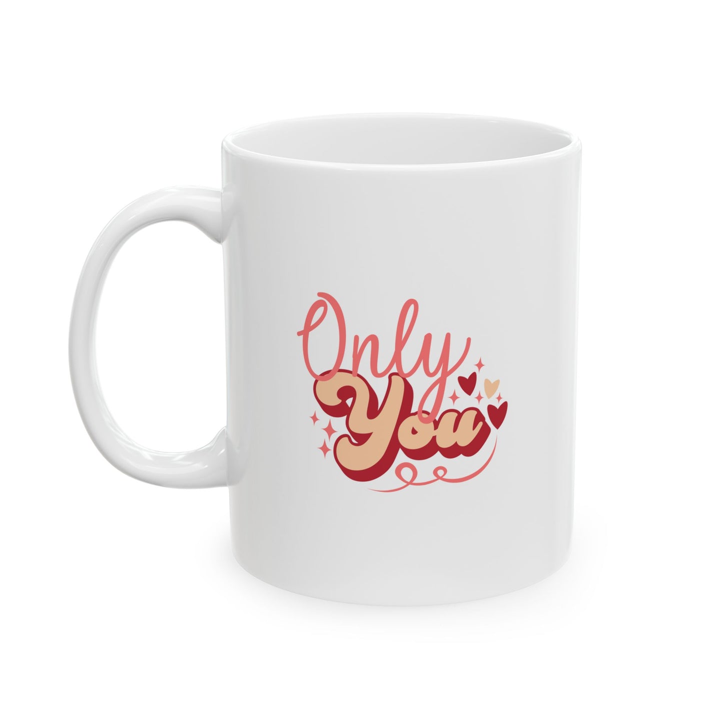 Loved And Blessed Ceramic Mug - Perfect Gift for Friends, Valentine's Day