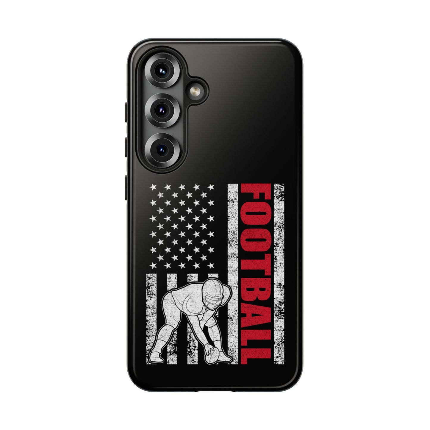 Football American Flag Phone Case - Tough Cases for Fans
