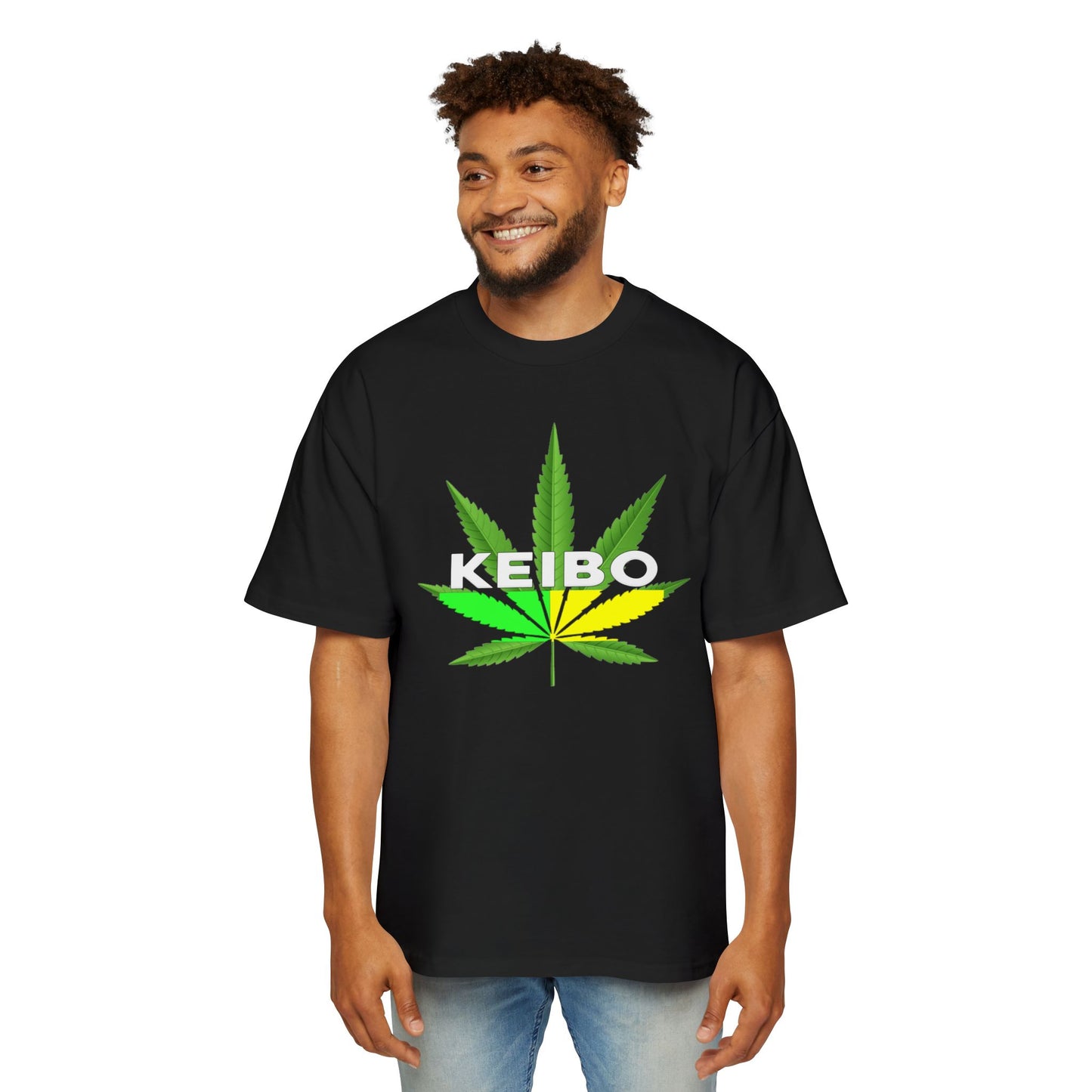 Men's Cannabis Oversized Tee - KEIBO Brand Design