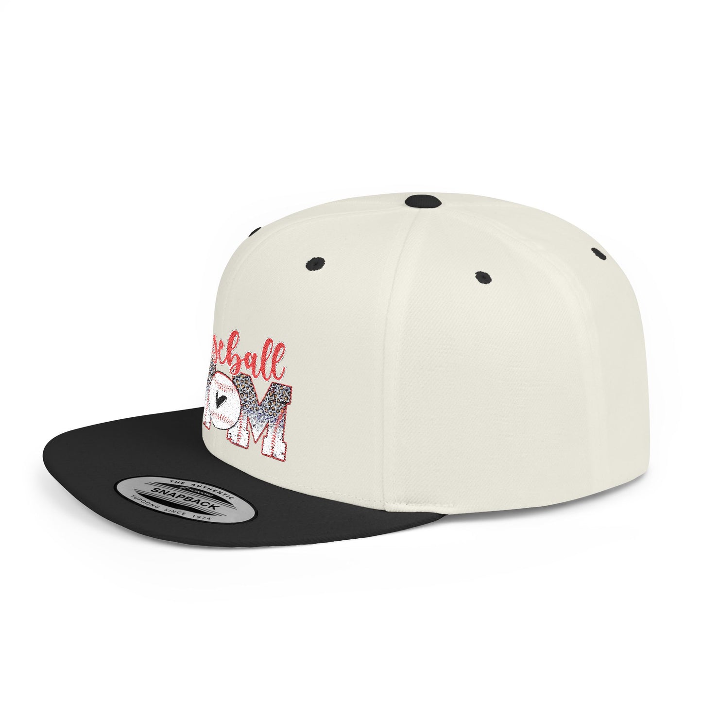 Women's Flat Snapback Cap Baseball Mom - Perfect Gift for Sports Moms