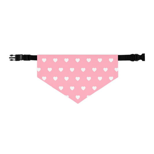 Love Heart Pattern Pet Bandana Collar for Dogs
