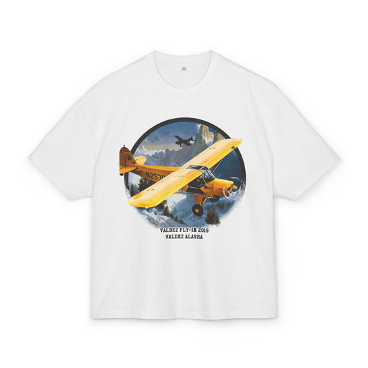 Vintage Plane Men's Graphic Tee - I Love Flying but Feel Safer on the Ground