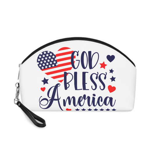 Patriotic Makeup Bag - God Bless America Design