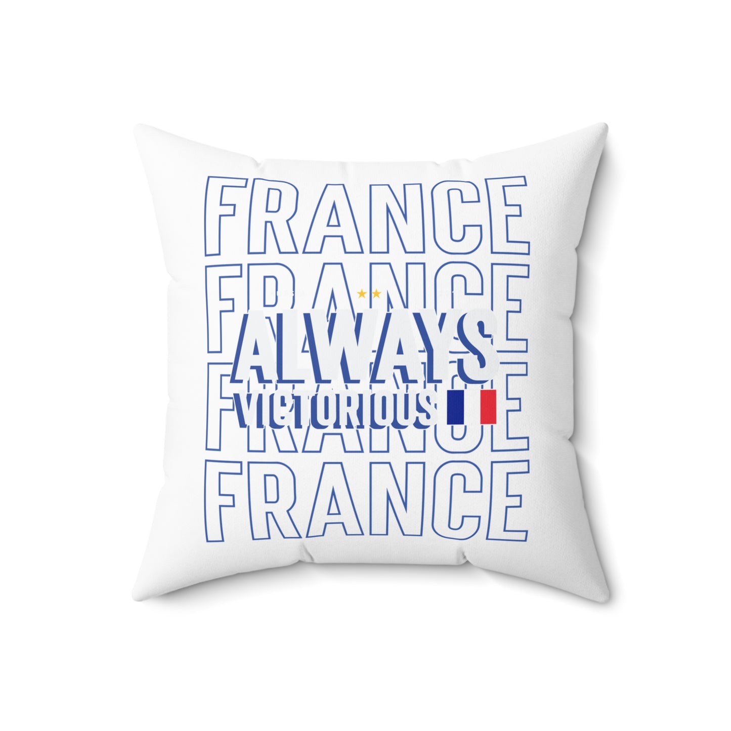 Fan Pillow France Soccer Always Victorious Design