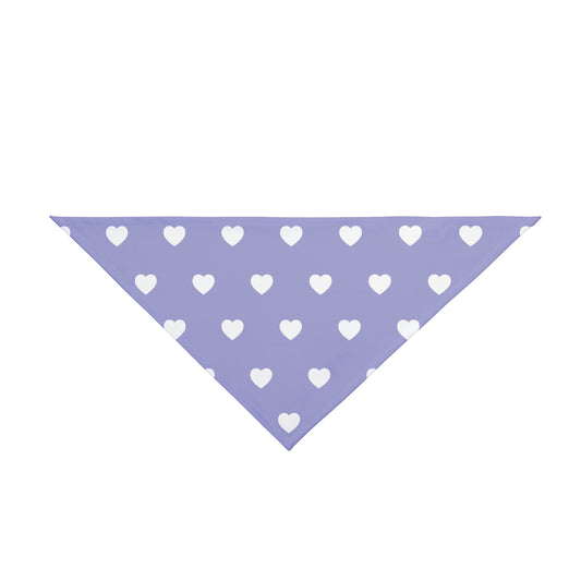 Love Heart Pattern Pet Bandana - Cute Puppy Accessory