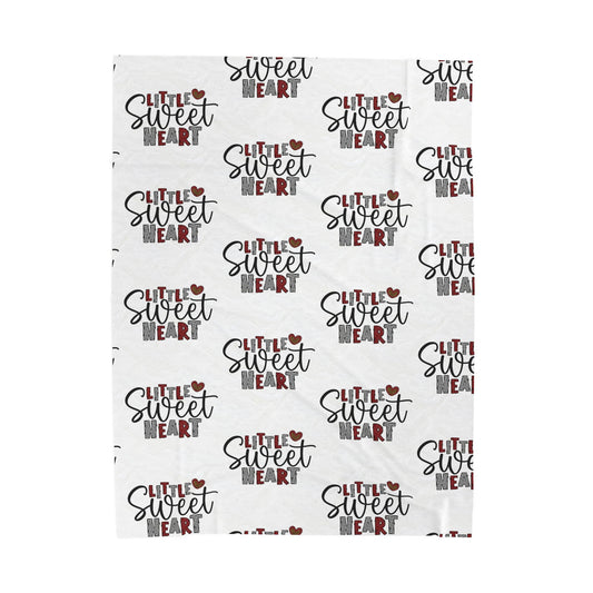 Little Sweet Heart Valentine Plush Blanket