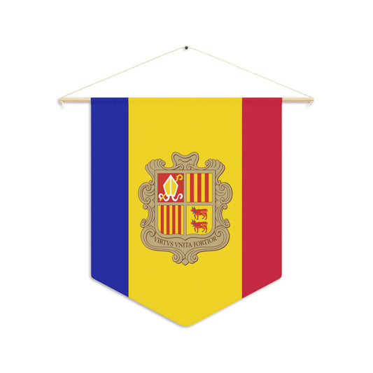 Andorran Shield Pennant - Vibrant Home Decor