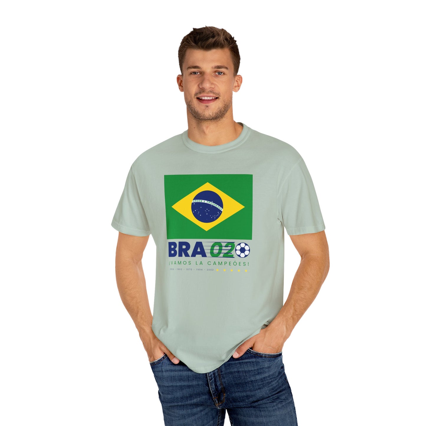 Unisex Sporty Summer Vibe Brazil Soccer T-Shirt