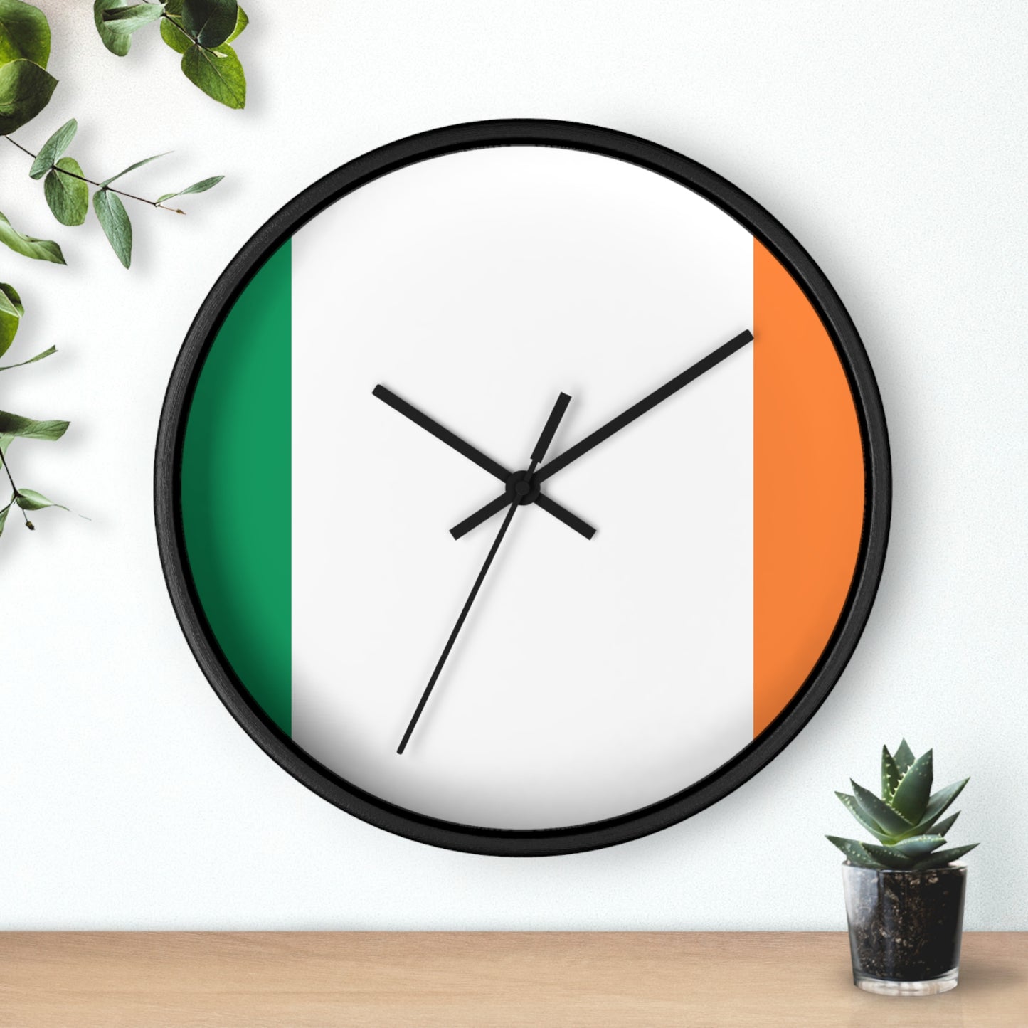 Irish Flag Wall Clock - Stylish Home Decor for St. Patrick's Day & Everyday