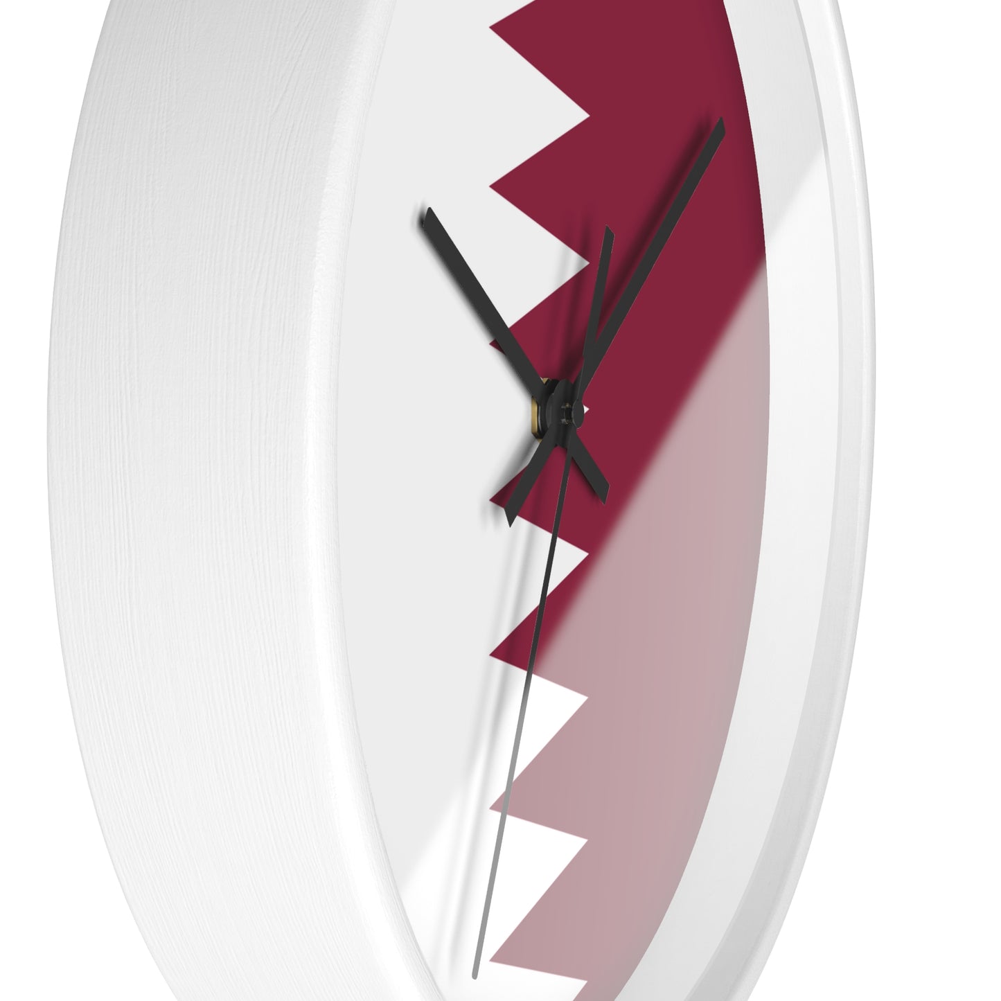 Qatar Flag Wall Clock - Stylish Home Decor for Every Occasion