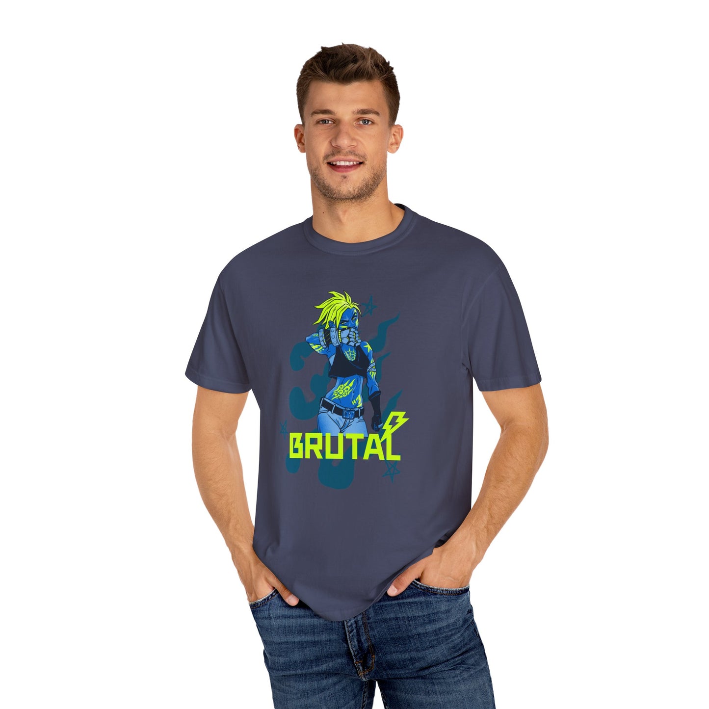 Brutal Graphic Unisex T-Shirt - Bold, Vibrant Design for Music Lovers & Gamers
