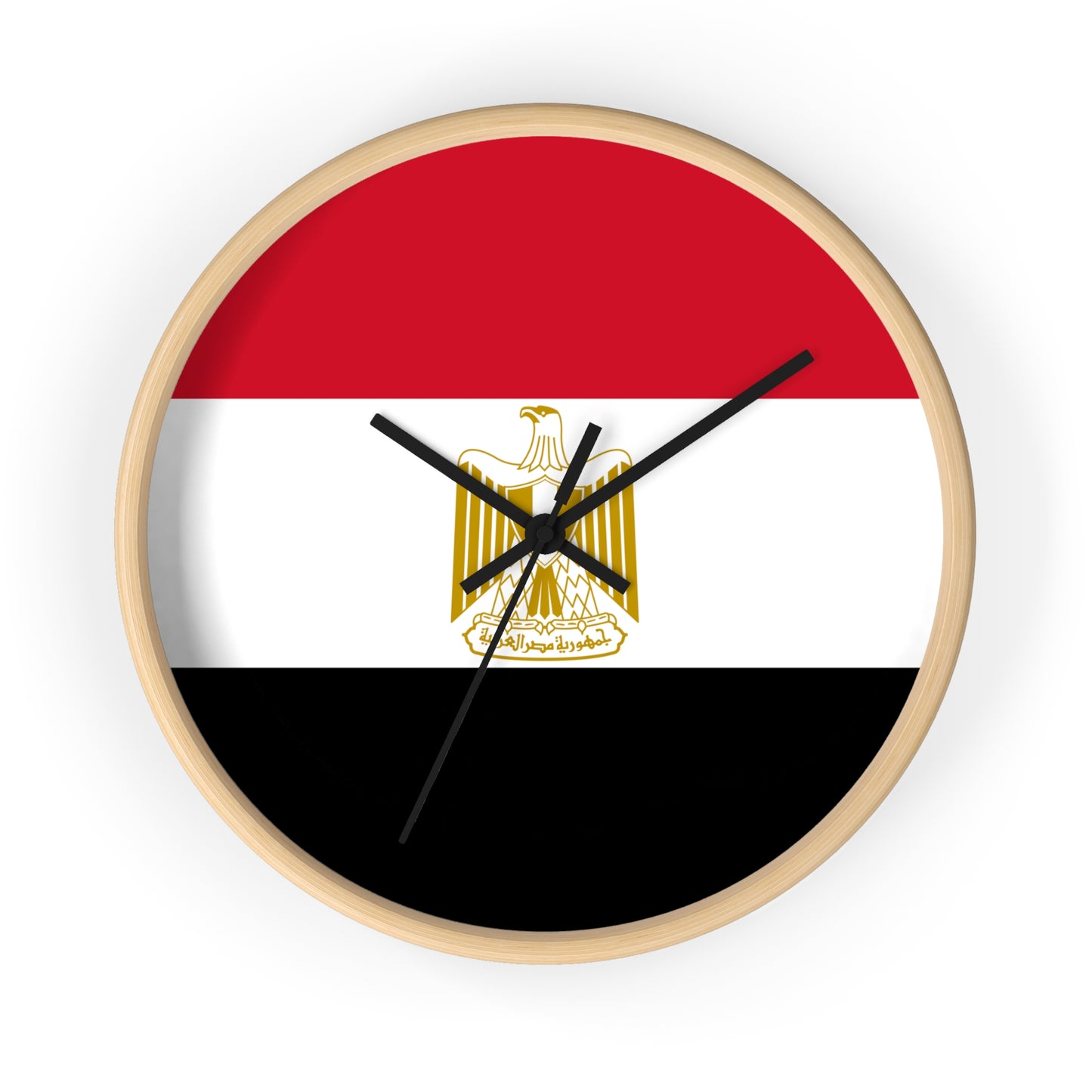 Egyptian Flag Wall Clock - Stylish Home Decor for National Holidays