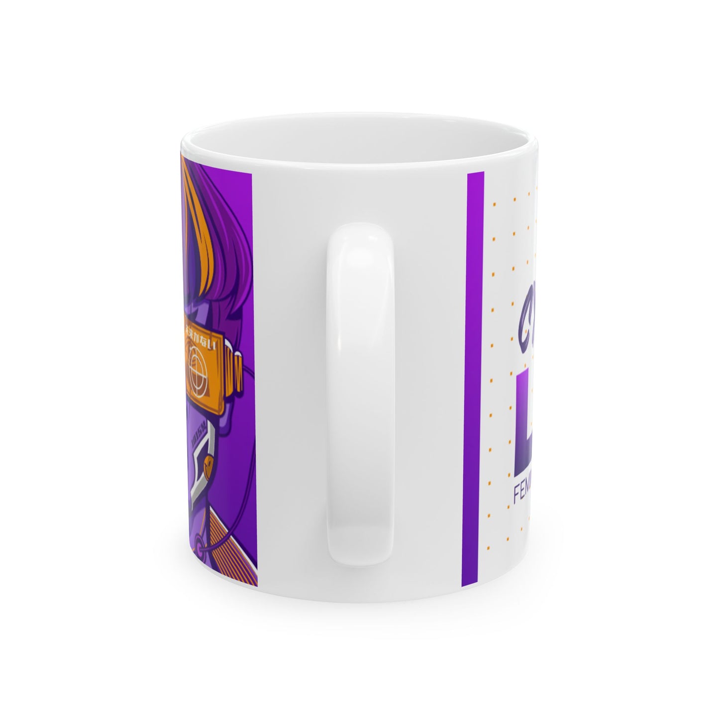 Cyborg Lady Mystic Power Gaming Mug 11oz