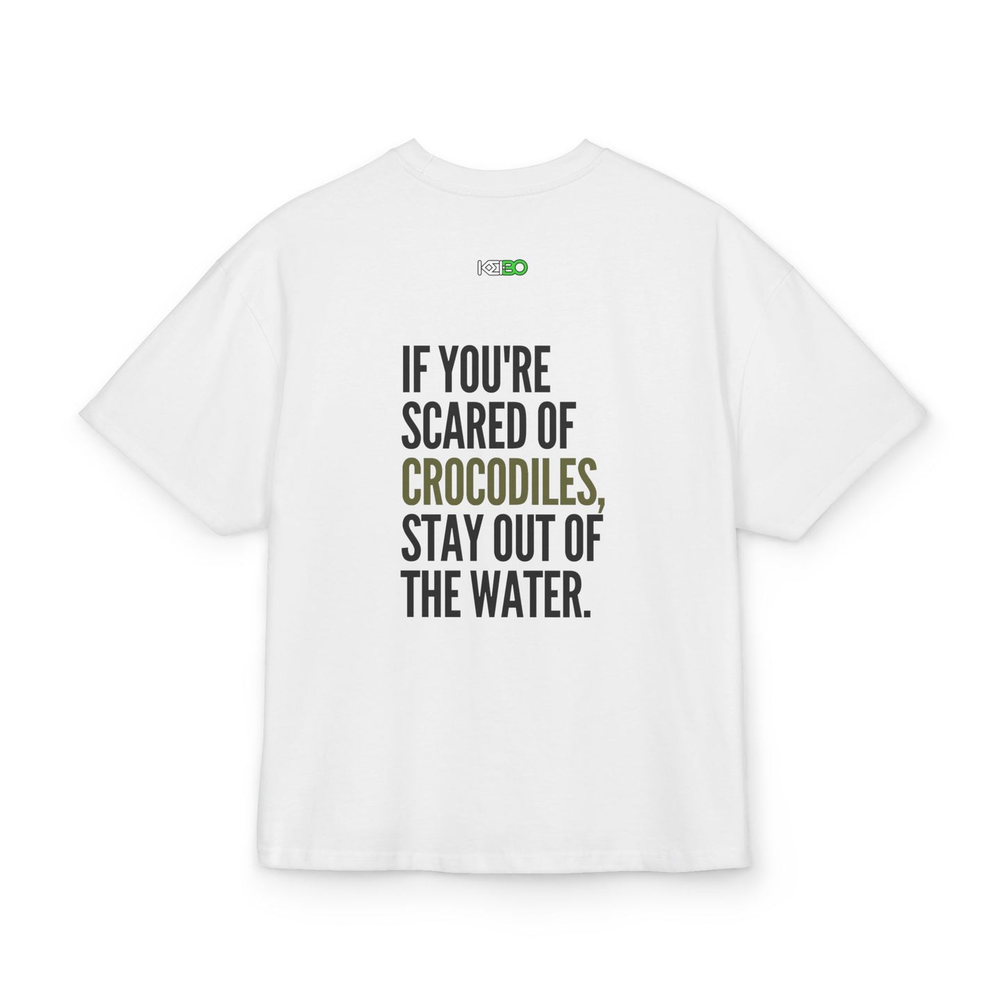 Crocodile Graphic Box Tee - Unisex Heavy Cotton T-Shirt