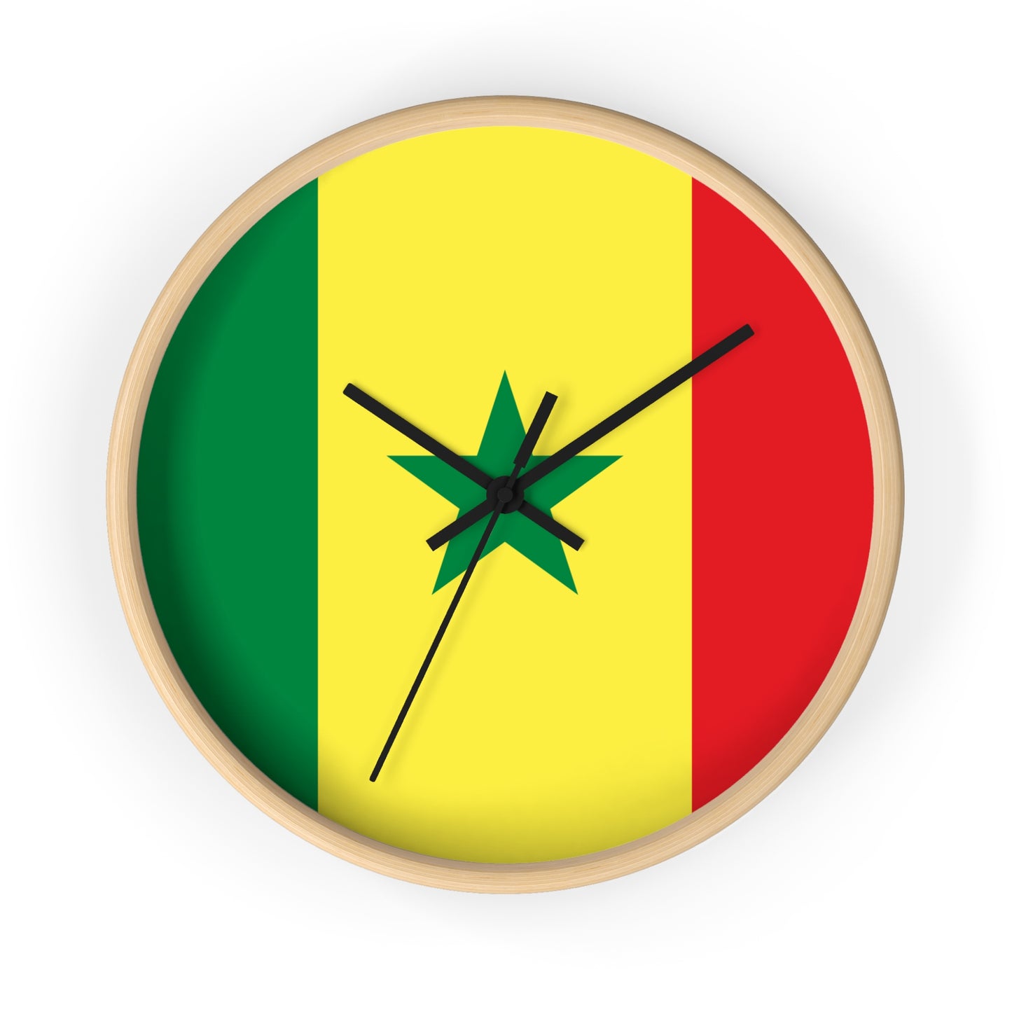 Senegal Flag Wall Clock - Vibrant Home Decor for National Pride