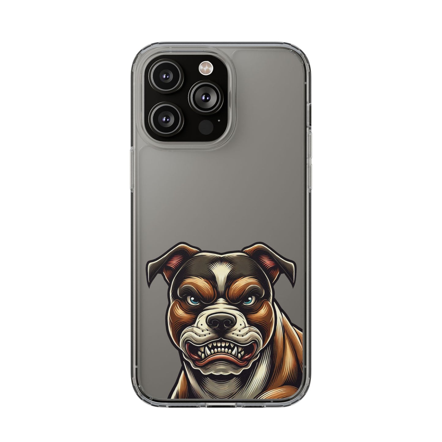 Pit Bull Print Clear Case - Perfect for Pet Lovers