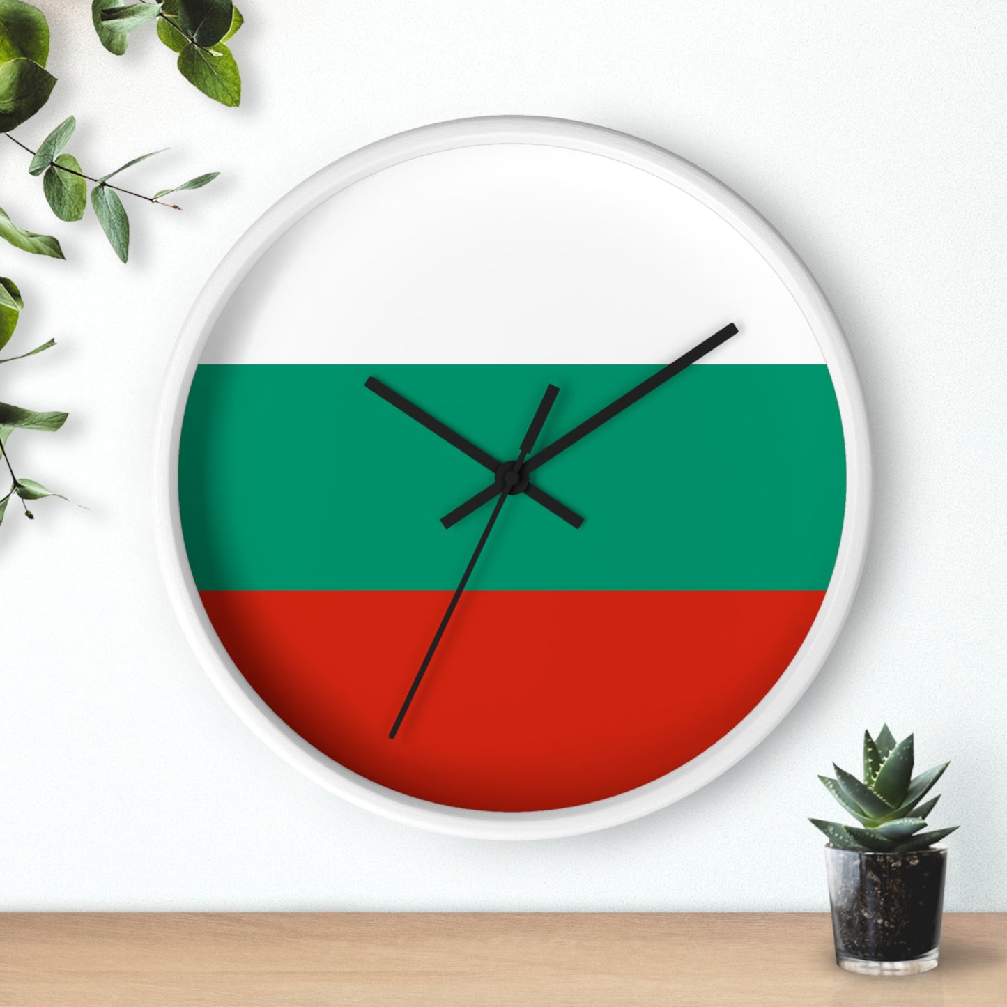 Bulgaria Flag Wall Clock - Stylish Home Decor for Patriotic Displays