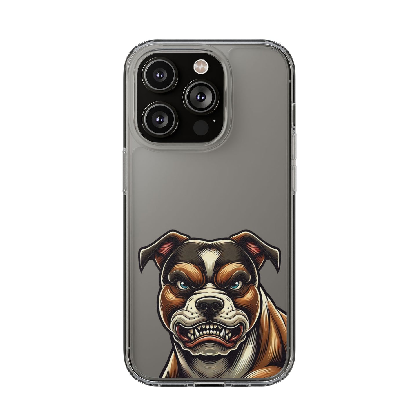 Pit Bull Print Clear Case - Perfect for Pet Lovers