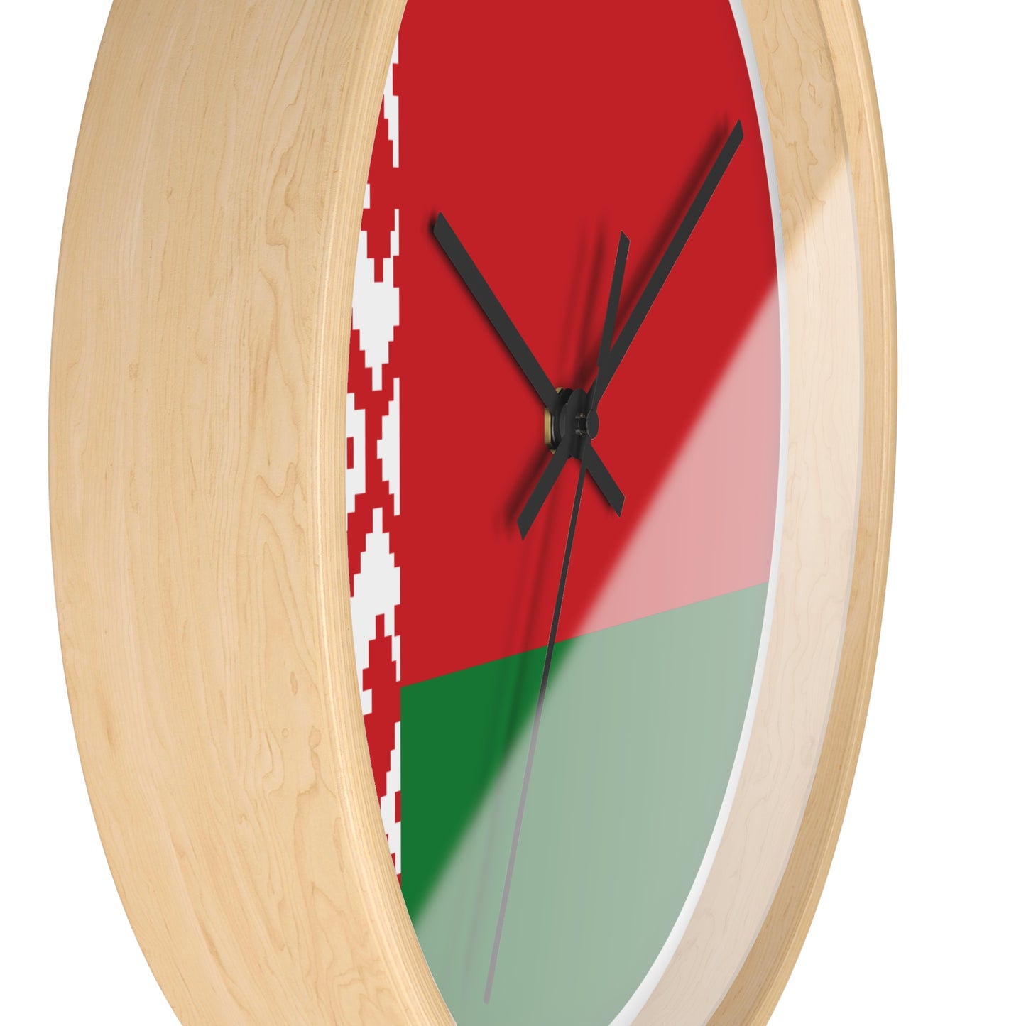 Belarusian Pride Wall Clock - Stylish Home Decor with National Colors