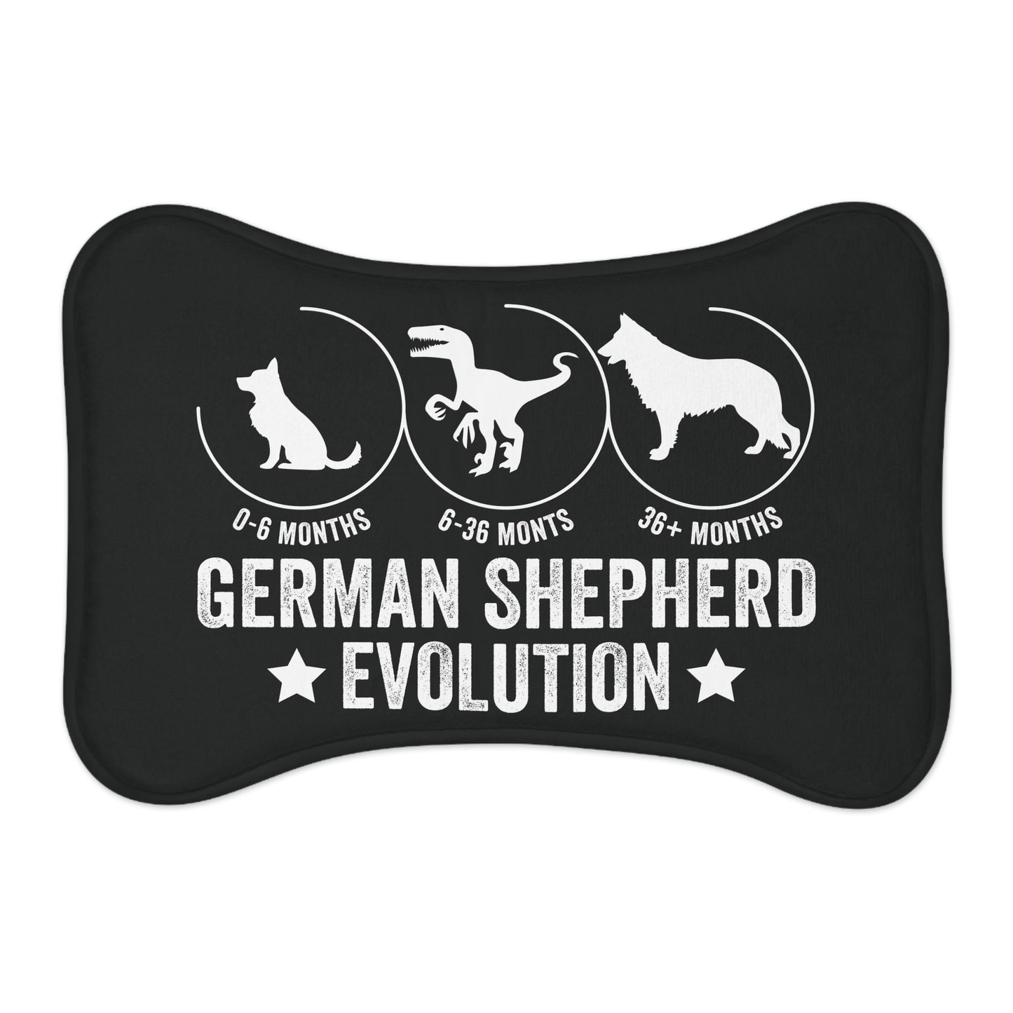 Personalyzed Dog Feeding Mat German Shepherd Pet Mat for Dog Lovers