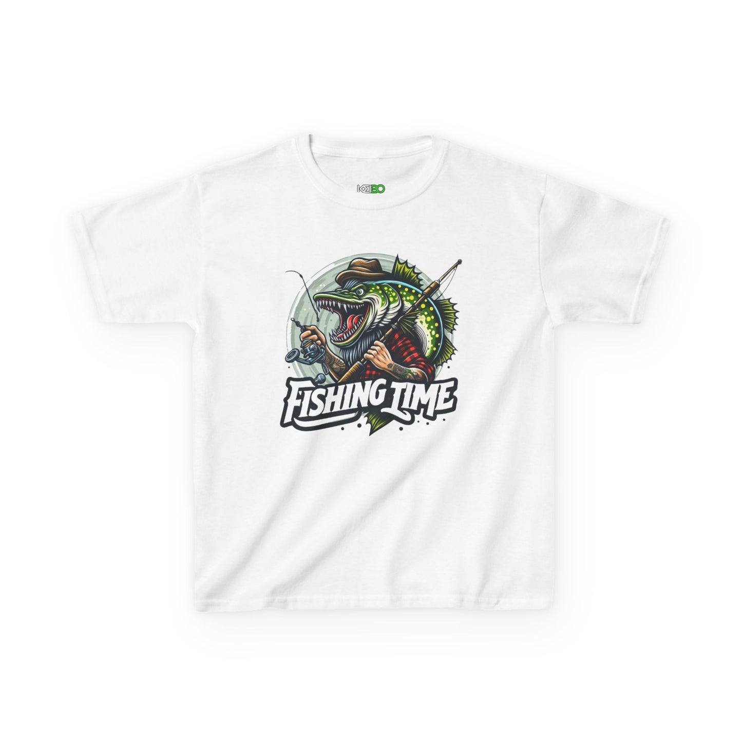 Fishing Time Kids Fisher Tee – For Young Anglers & Outdoor Fun
