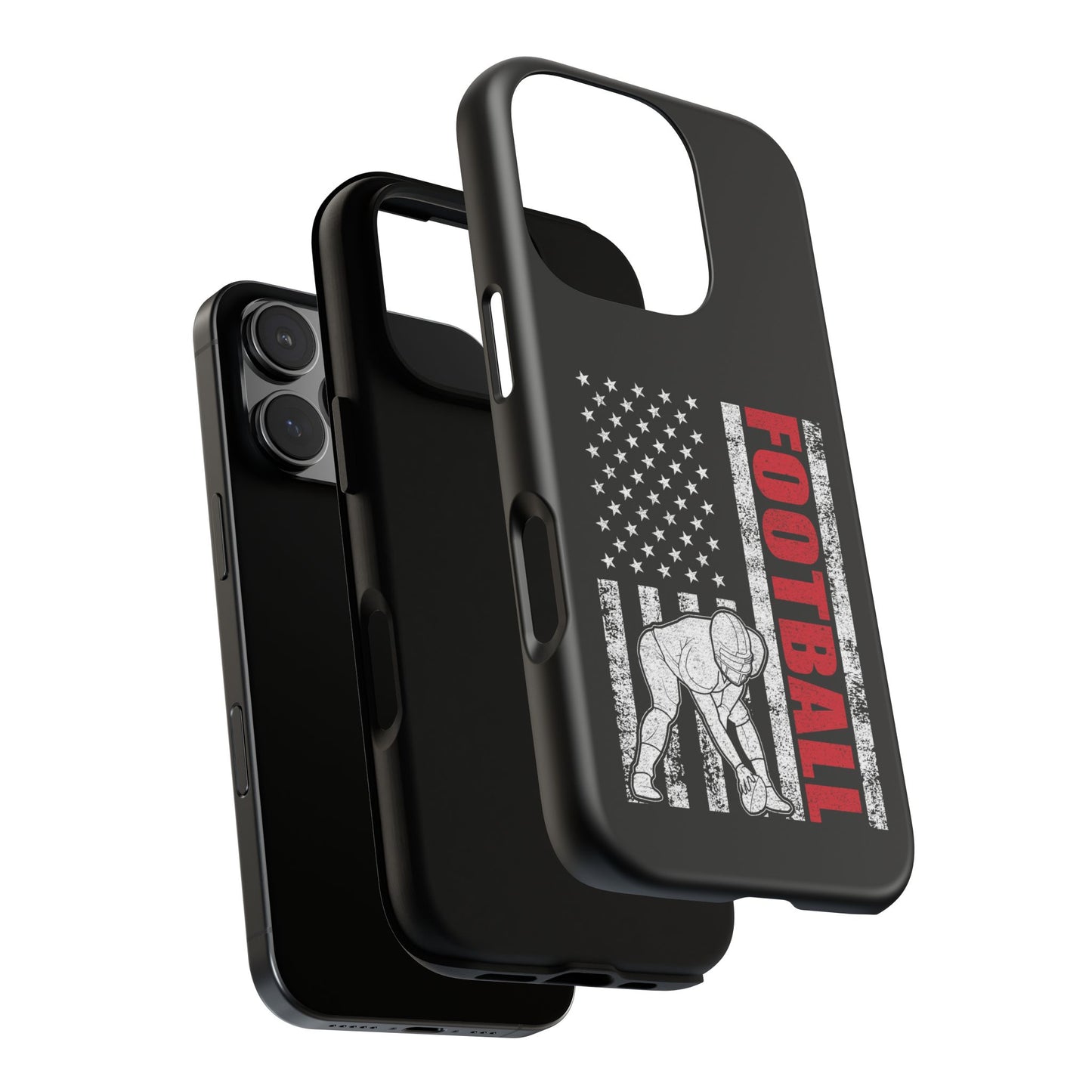Football American Flag Phone Case - Tough Cases for Fans