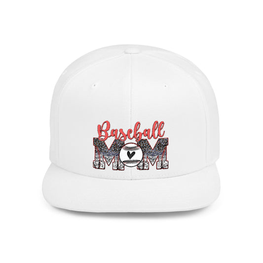 Women's Flat Snapback Cap Baseball Mom - Perfect Gift for Sports Moms
