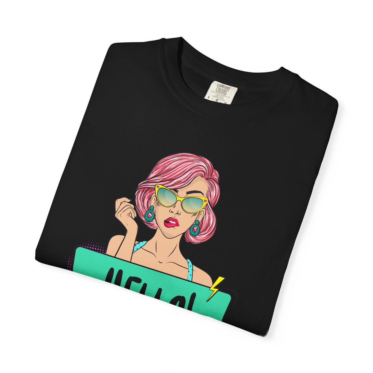 Hello! Retro Vibe Unisex Garment-Dyed T-Shirt