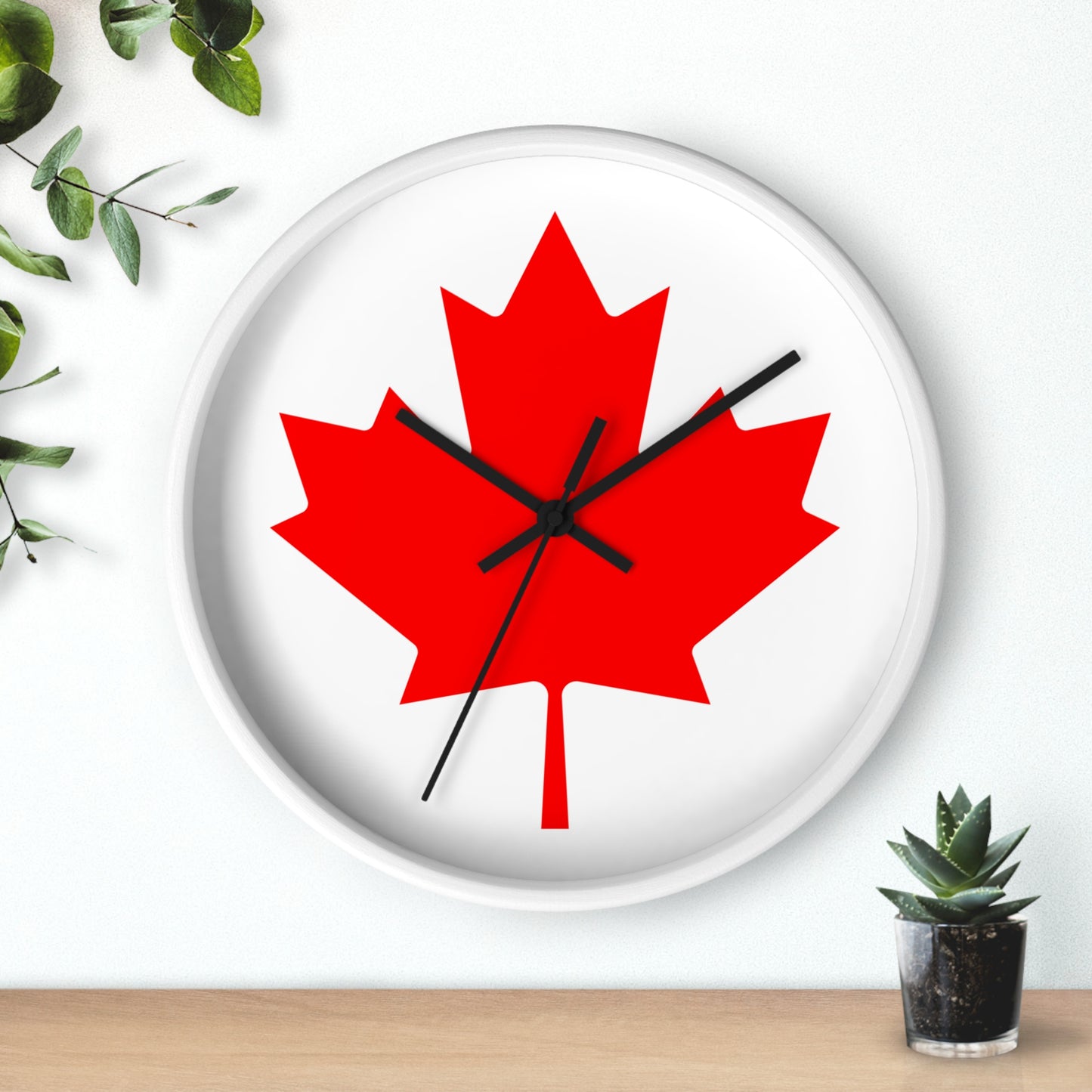 Canadian Maple Leaf Wall Clock - Perfect for Home & Office Decor