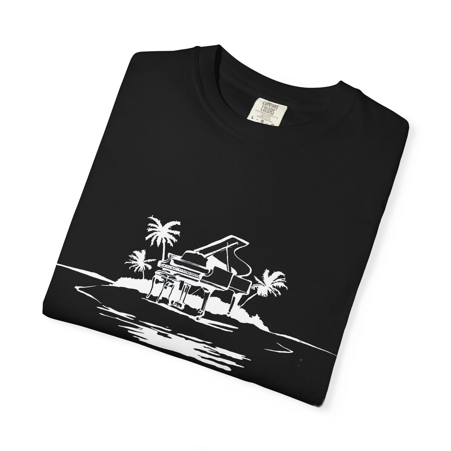 Tropical Piano Vibes T-Shirt - Music Lover's Paradise