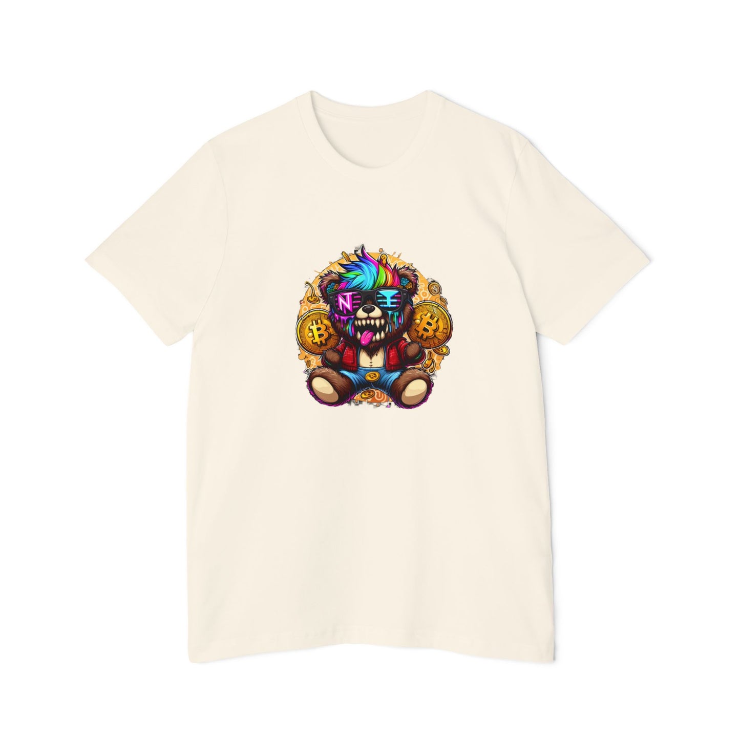 Colorful Crypto Men's T-Shirt – USA-Made Graphic Tee for Crypto Fans