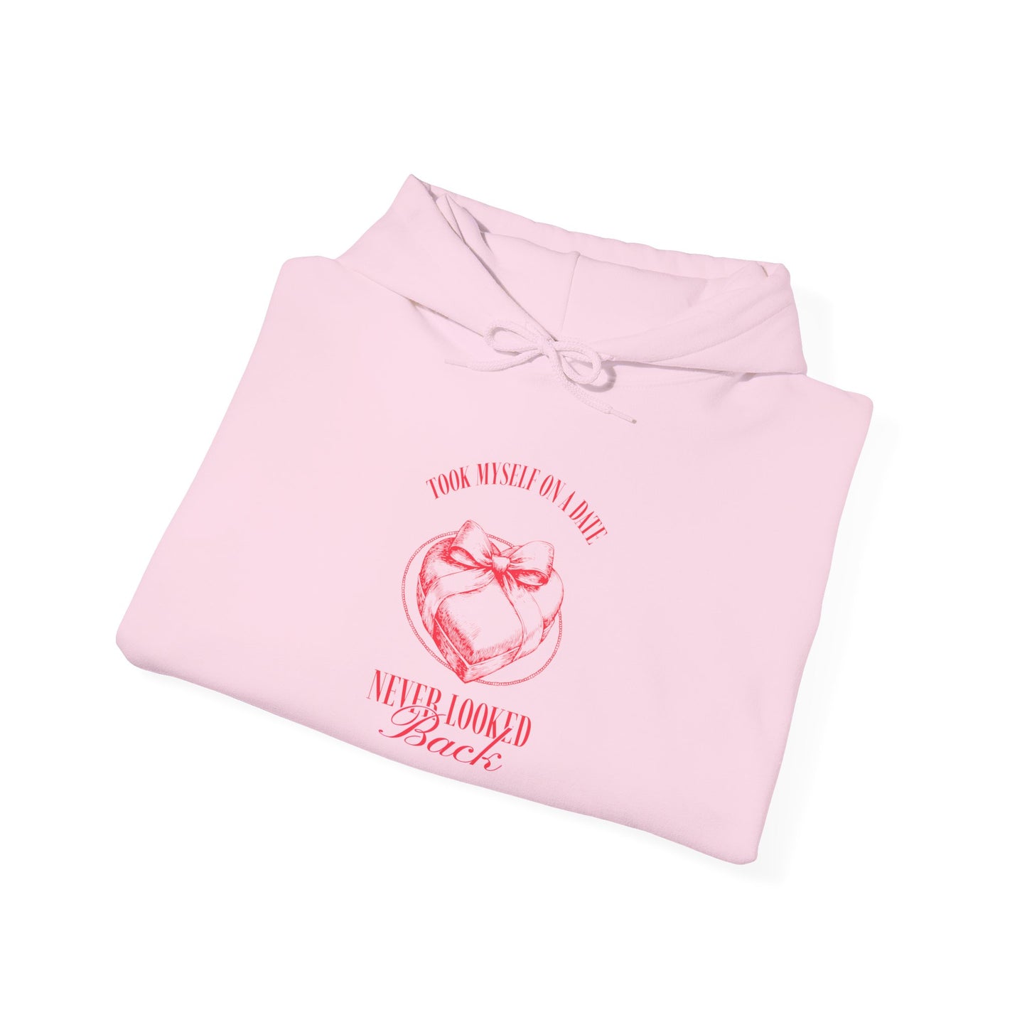 Motivational Unisex Hooded - "Never Looked Back" Valentine's Day Vibe
