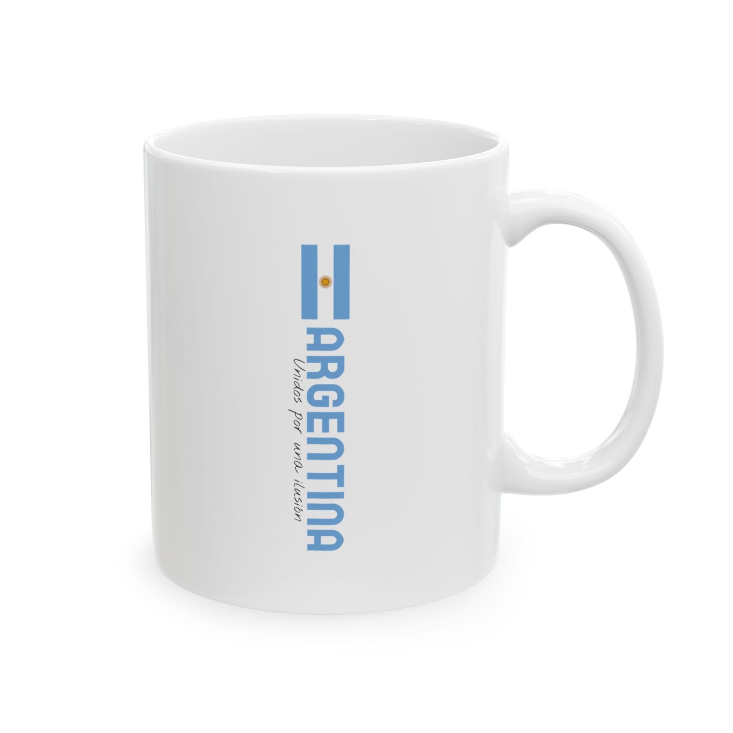 Modern Argenina Football Ceramic Mug Graphic Design Perfect for Coffee Lovers