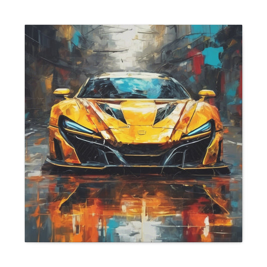 Racing Car Art Print - Matte Canvas Wall Decor