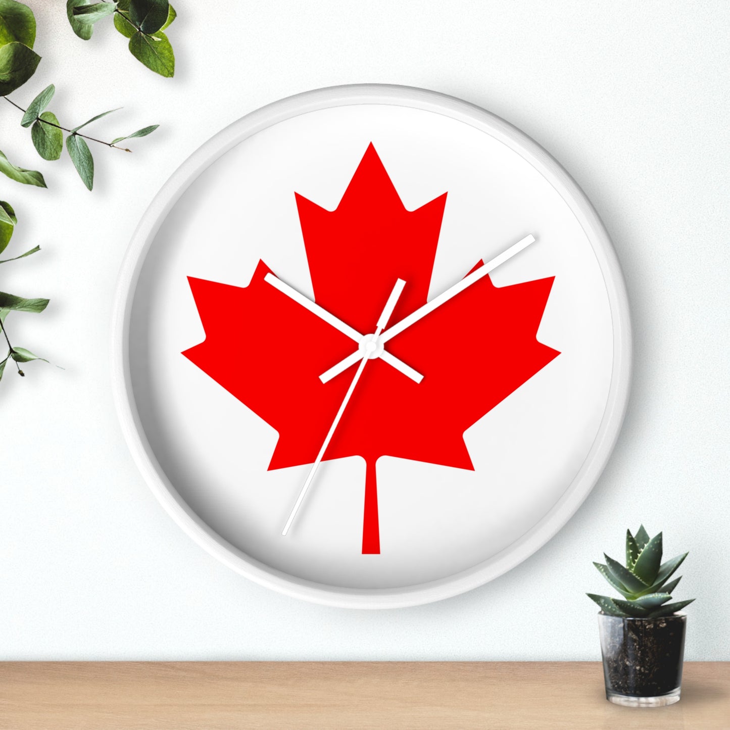 Canadian Maple Leaf Wall Clock - Perfect for Home & Office Decor